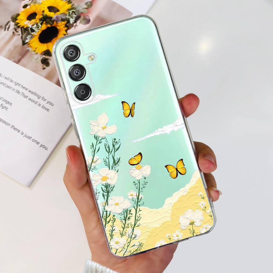 For Samsung Galaxy M15 5G Case SM-M156B Luxury Marble Clear Silicone Soft TPU Phone Cover For Samsung Galaxy F15 5G