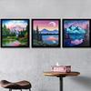 3Pack Magnetic Diamond Art Frames Diamond Picture Frames Diamond Art Painting Frames for 30x30cm/30x40cm Canvas Wall Window Door