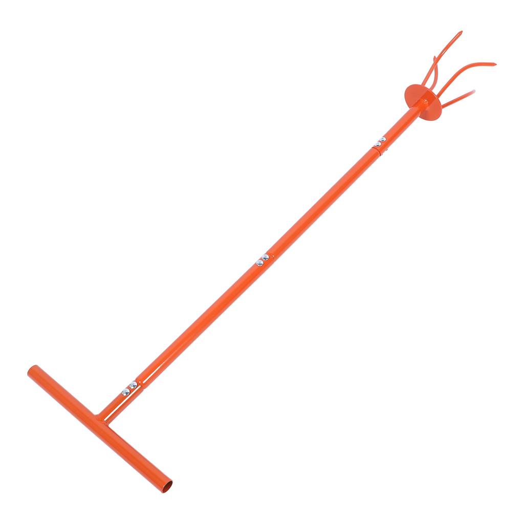 Manueller Drehgrubber Edelstahl Gartenkralle Kultivator Handbodenfräse für Blumenbeet