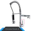 Rubinetto da Cucina Rozin Nero e Oro Rosa a Molla Estraibile Miscelatore Acqua Calda e Fredda Rubinetto a Cascata con Doppia Uscita Montaggio su Lavello