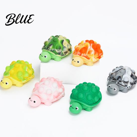 Turtle Fidget Toy Bubble Shell Stress Ball Silicone Relieving Tortoise Squeeze Sensory Animal Shape Hand Therapy Exercise