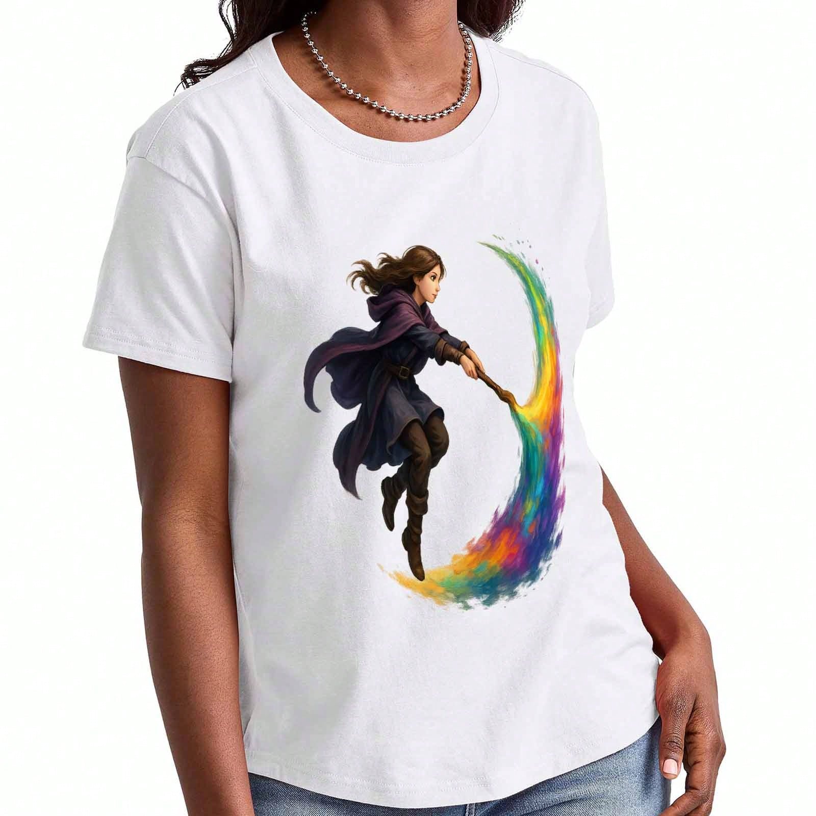 Witch s Brew Salem MA Ladies Cotton T Shirt,Pure Cotton Premium Printing, Durable, Casual Fashion. Magically Brewed Coffee Co, Est 1692 Graphic T Shir S разноцветный