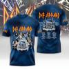 חם להפליא Def Leppard סיבוב הופעות עולמי 2026 להקת רוק מוזיקה חולצת טריקו תלת-ממדית