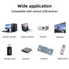 USB 2.0 Male To Female Extension Cable with Mounting Ears, Panel Mount USB a Extender Cord for Cabinet Chassis