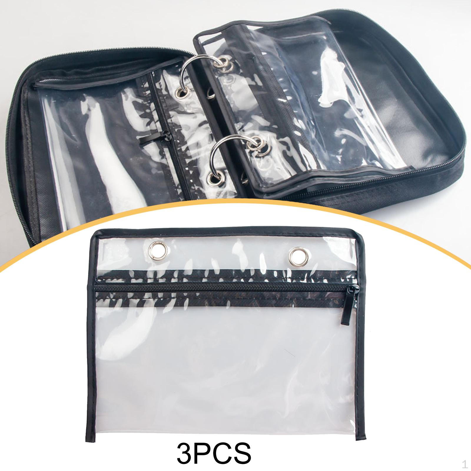 

3Pcs Lure Bag Inner Pockets, Fishing Tackle Bags, with Zipper, Clear Sealed Pockets Storage Pouches