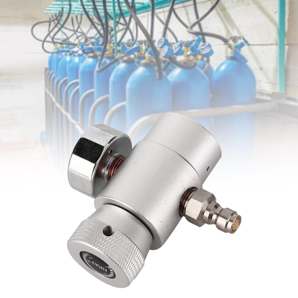 CO2 Cylinder Refill Adapter Connector Gas Soda Regulator with 3000 Gauge Tool Accessory