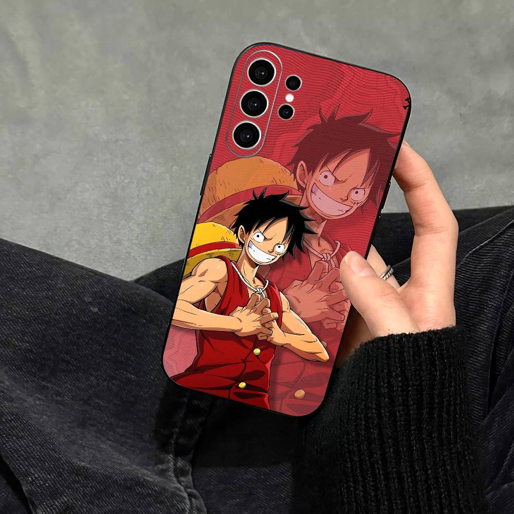 Straw Hat Luffy Eternal Legend Phone Case For Samsung S25,S24,S21,S22,S23,S30,Ultra,S20,Plus,Fe,Note,10,9,5G Black Cover