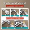 Household Faucet Extension: Silicone Drain Hose Connector