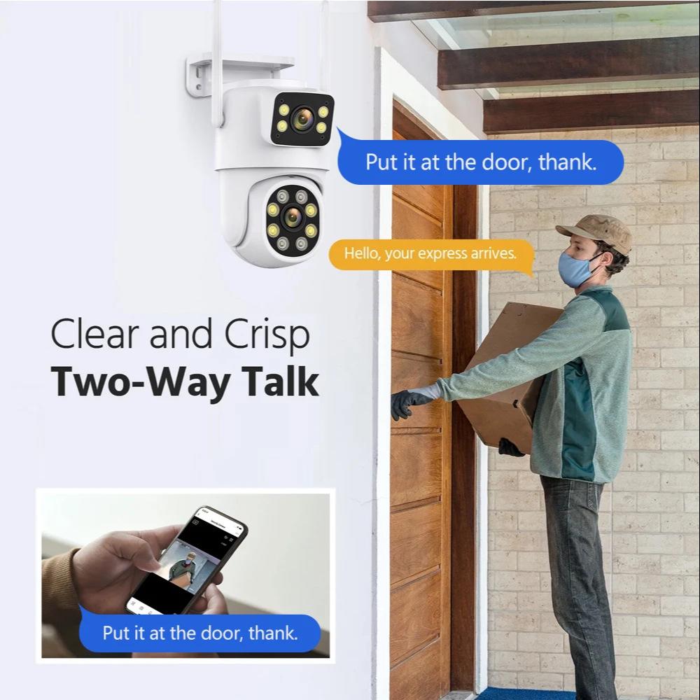 5G Dual Lens Outdoor WiFi Camera with HD Quality