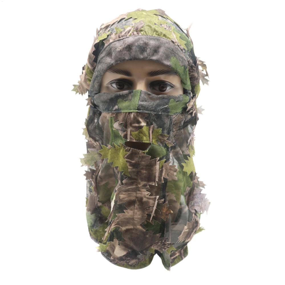 Camouflage Leafy Hat Bird Watching Concealment Headwear Ghillie Camouflage Face Cover For Outdoor Enthusiasts Photographers
