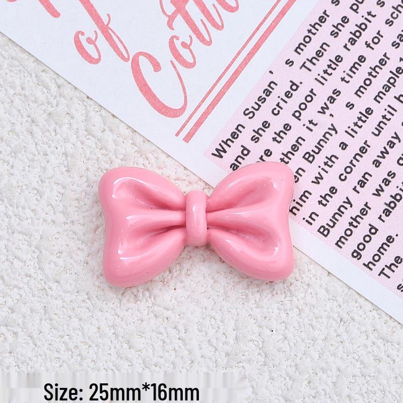 DIY Resin Clog Button Kit: Cute Cartoon Bow, Cream Glue, Hairpin Accessories
