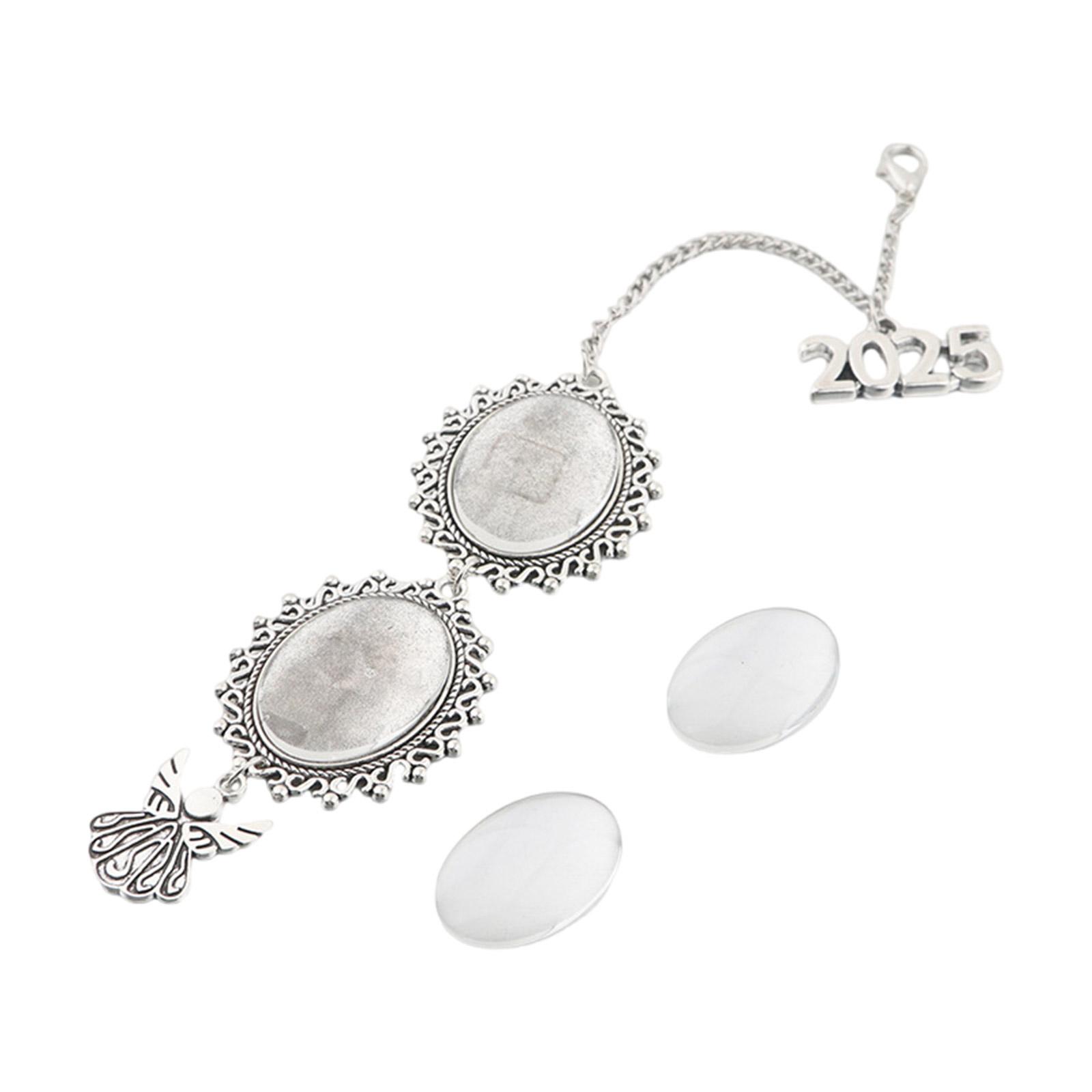 

Персонализируемая кисточка для выпускной шапочки, портативный брелок для выпускника с индивидуализированной кисточкой для шапочки и фотошармом 1 серебряный