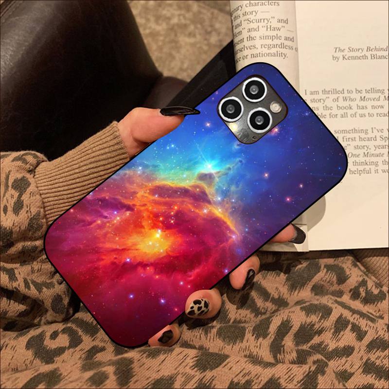 Colorful Space for Galaxy Universe  Phone Case for iPhone 11 12 13 Mini Pro XS MAX 8 7 6 6S Plus X 5S SE 2020 XR Cover