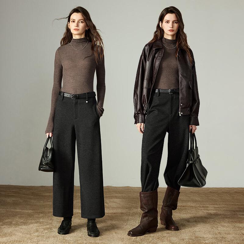 Chuyu Women's 2025 Winter Elegant Commuter Ankle-Length Pants