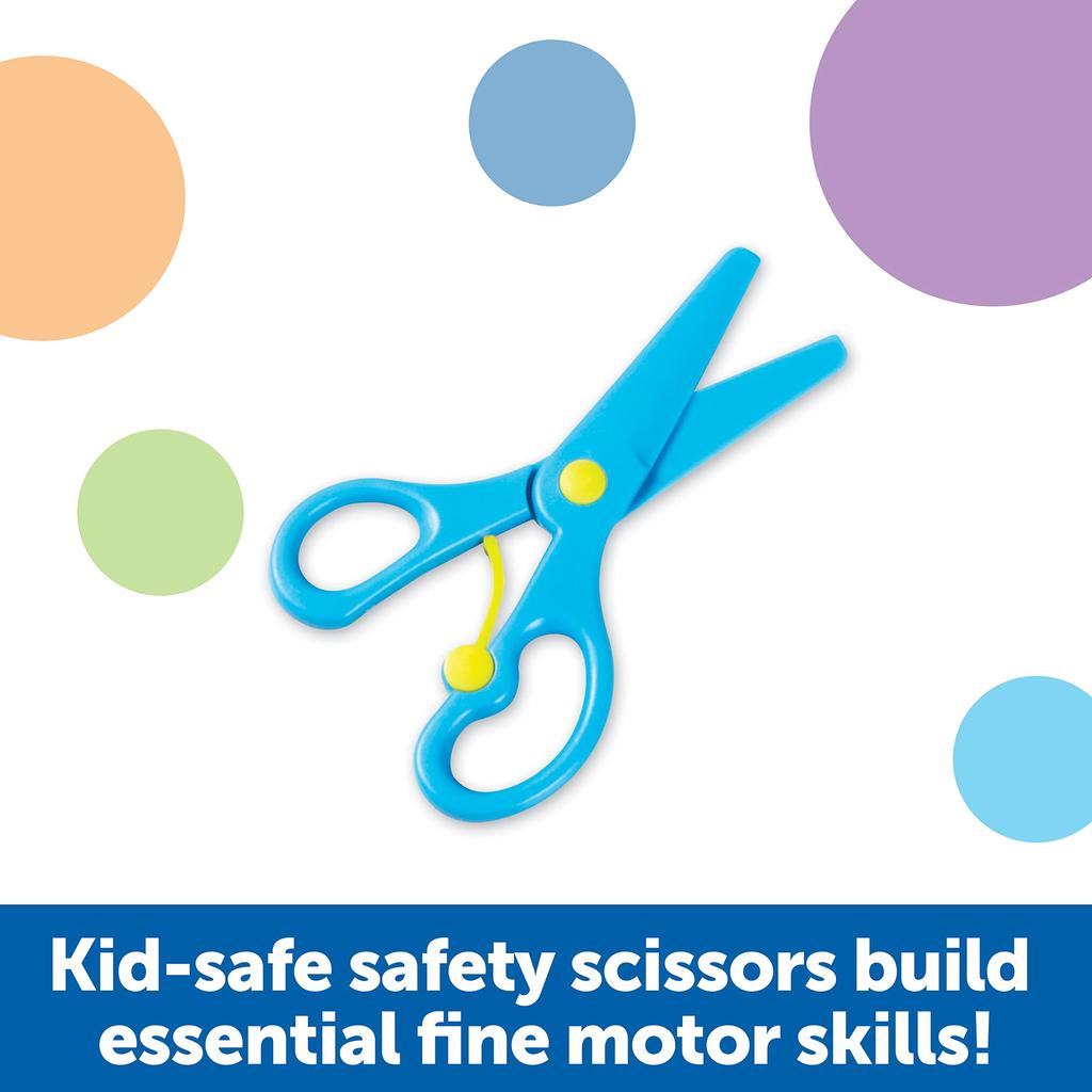 Learning Resources First Safety Scissors Set Practice Cutting for Toddlers LER5568 Authentic "Tracing & Practice"