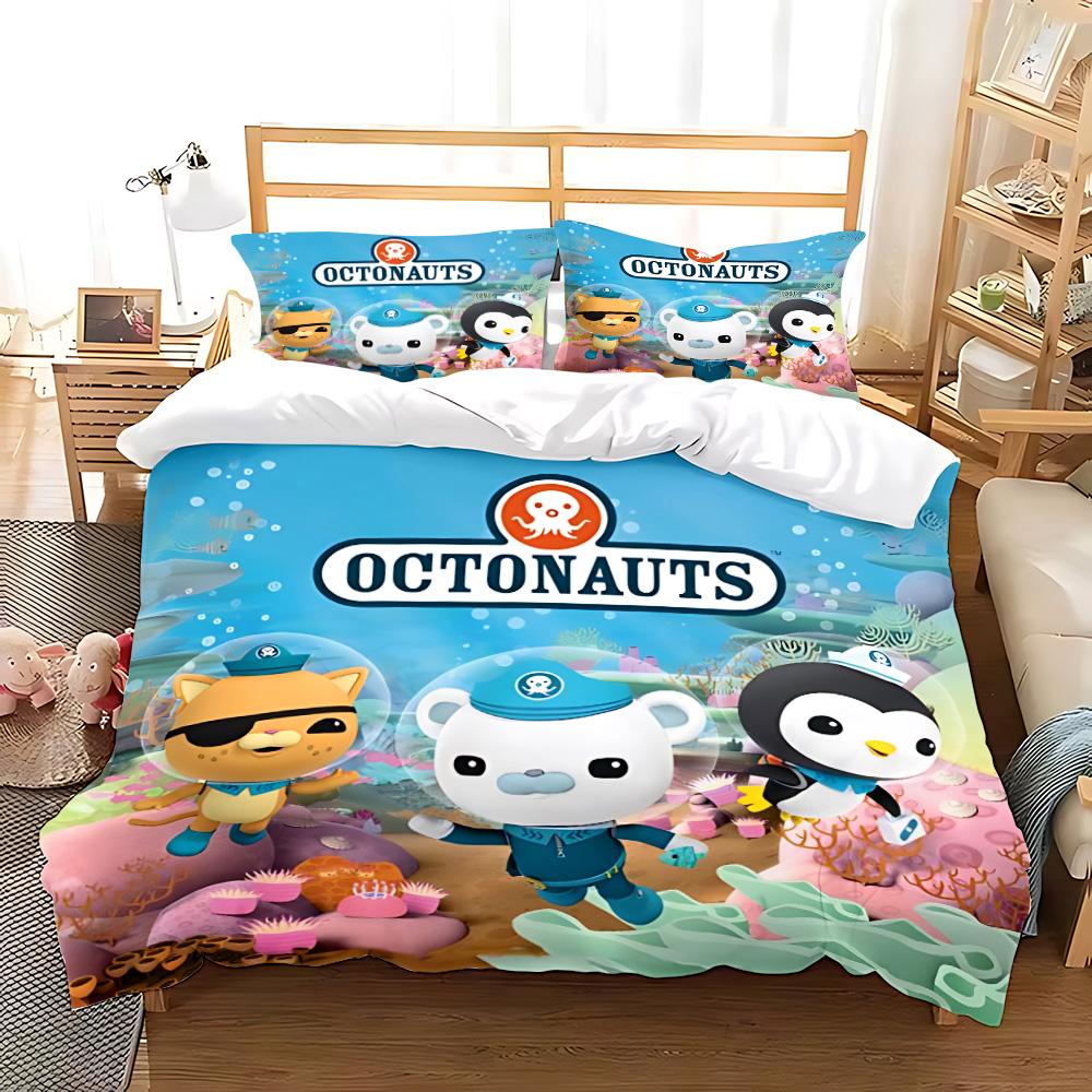 Duvet The Octonauts cartoon Pillowcase Bedding Set Adult Boy Girl Bedroom Decoration Children Gift Single Double Large Size