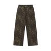 Unisex Vintage Leopard Print Straight Fit Denim Jeans Loose Hip Hop Streetwear Pants Youth