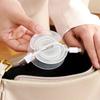 1pcs Wear Resistant Cord Organizer Self Adhesive Hook Round Storage Case Wire Management Transparent Wire Fixing Clip Desk