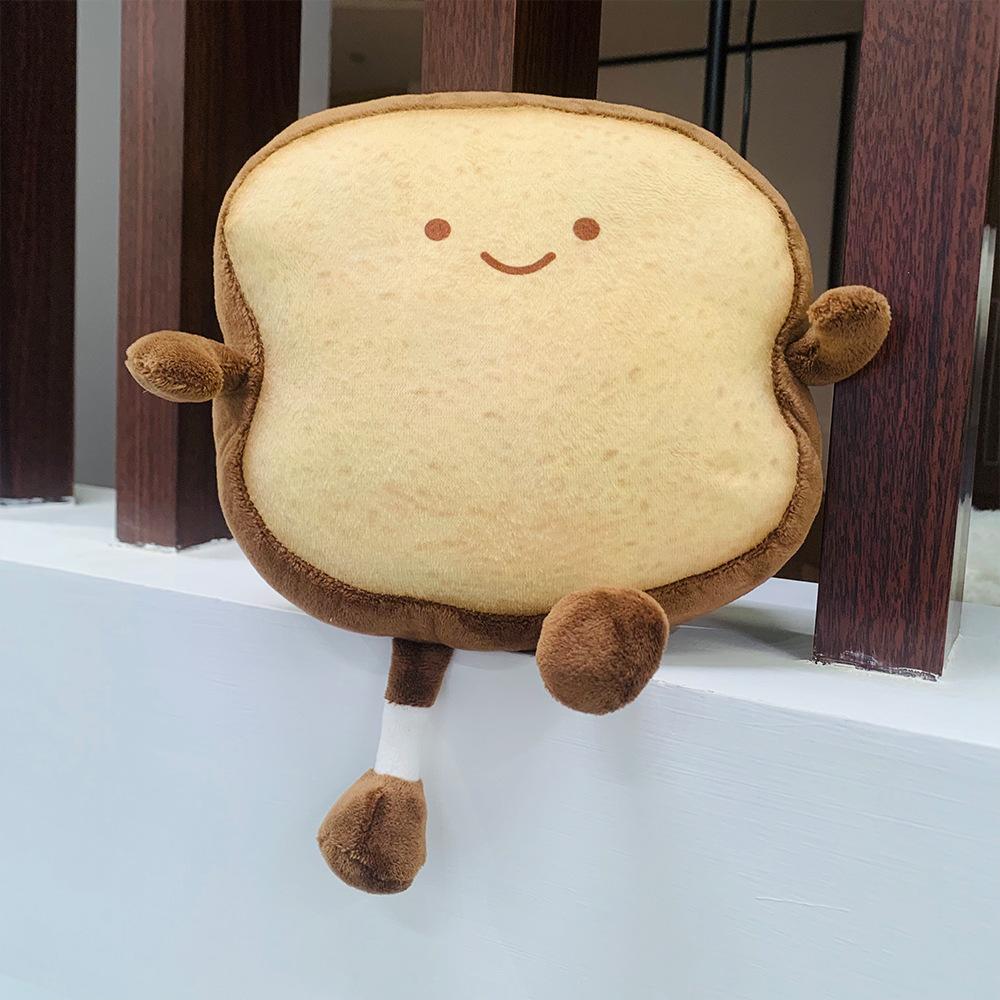 Cute Bread Plush Toy Stuffed Animal, Comforting Doll for Kids, Soft Birthday Gift