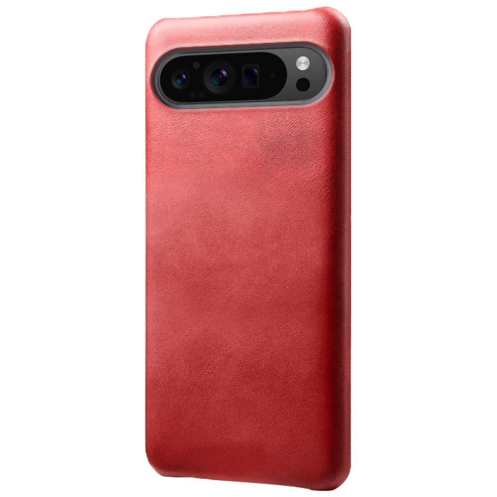 For Google Pixel 9 Pro XL Calf Texture Case PU Leather+PC Mobile Phone Cover