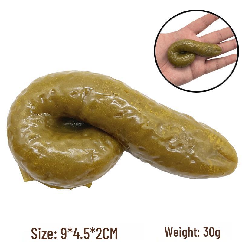 Realistic Soft Rubber Poo Toy - Stress Relief & Prank Gift for April Fools' Day