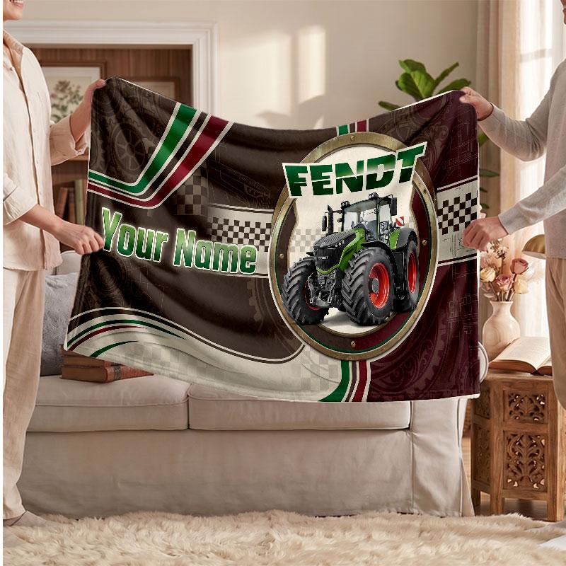 Fendt Flaneļa Pleds, Personalizēts ar Vārdu