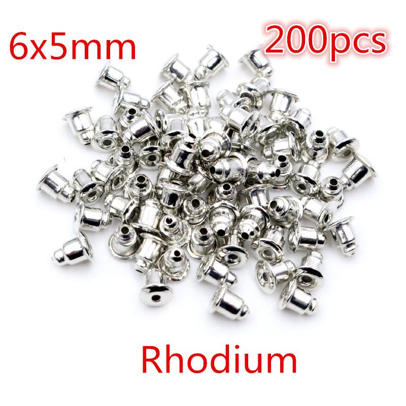 Multi-colors Metal and Plastic Earring Back Plug Cap Nail Accessories Anti-allergic Anti-inflammatory DIY Jewelry Accessories