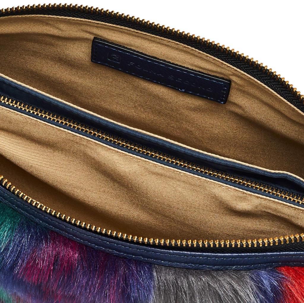 Кошелек Forna FS из смешаного меха, Сумка на плечо Фиолетовая, Женская,