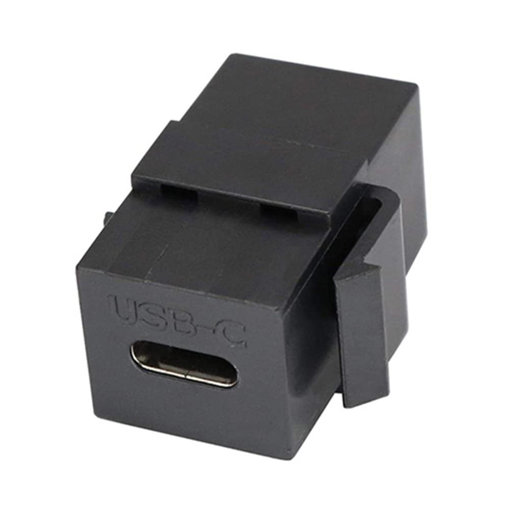 

USB 3.1 Type C Keystone Female to Female Jack Соединительные вставки Сокет Порт(черный)