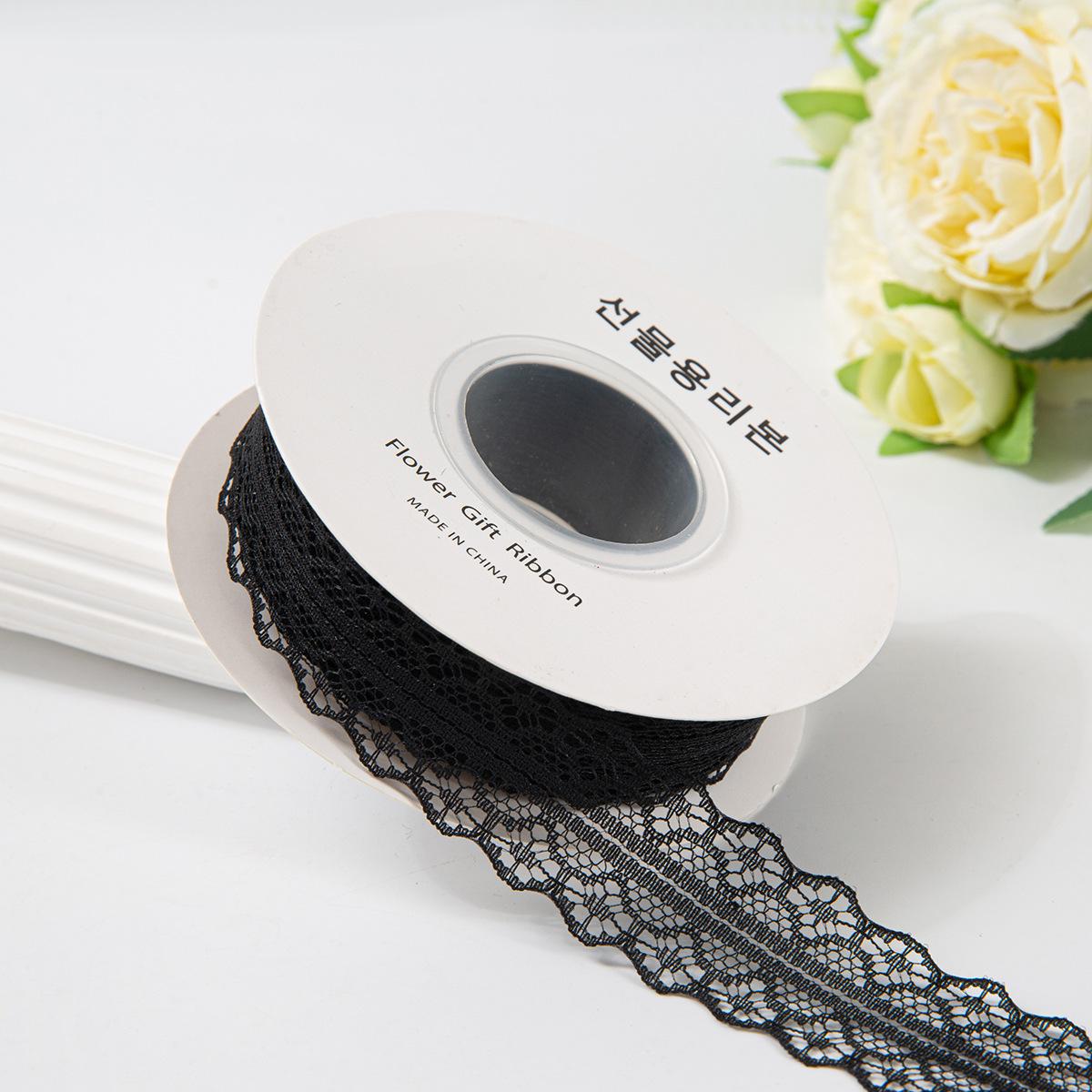 

25-ярдова мереживна стрічка з лотосовим листом: Поліестерова снігова пряжа для букетів та подарункових коробок DIY