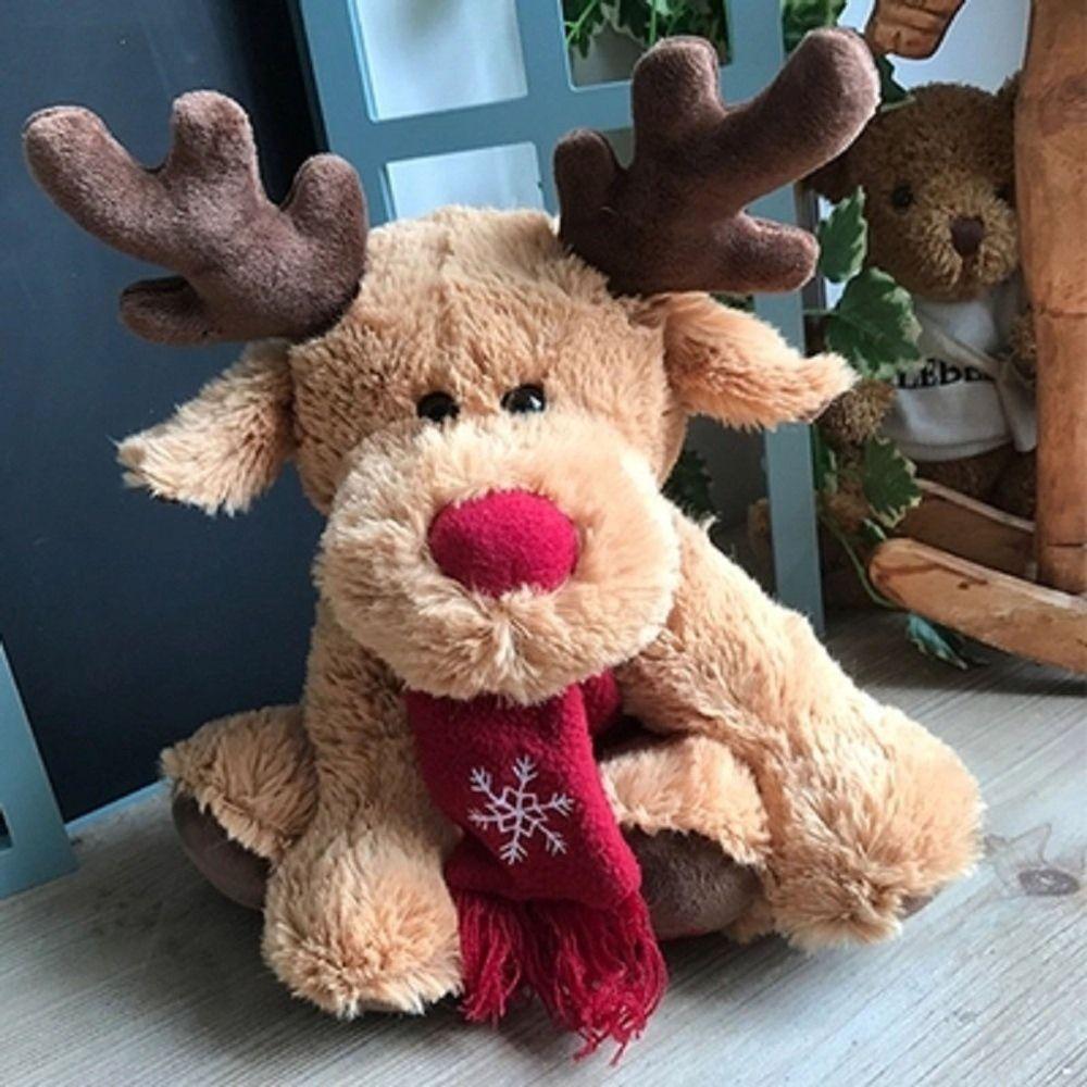 Children Gifts Elk Cartoon Reindeer Doll Toys Plush Doll Christmas Gifts Elk Plush Toys Stuffed Toy