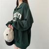 Navava Women Loose FiT LeTTering Long Sleeve T shirT nT2172