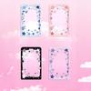 Star Sliding Cover Card Holder Transparent Portable Id Protector Kpop Photocard Photo Case Student School Card Bus Card Holder