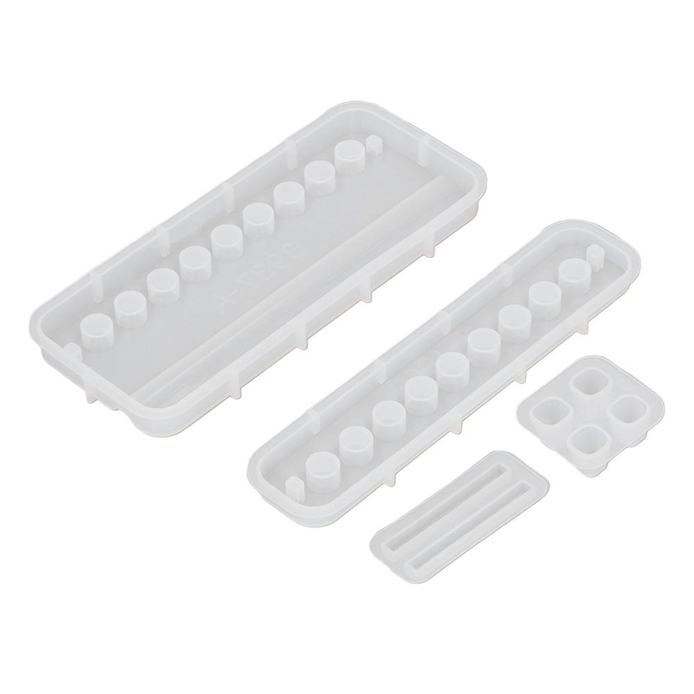 4pcs Easy Demoulding Pencil Storage Rack Mold Desktop Organizer Mold  For DIY Crafts