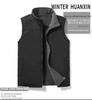 Men's Double-Sided Polar Fleece Vest - Autumn/Winter Outdoor Sleeveless Jacket for Middle-Aged and Elderly