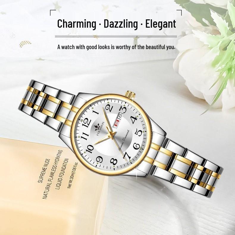 Relógio Automático Skeleton Importado Suíço - Feminino & Masculino Luminoso à Prova d'Água