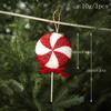 YAFEX Rot-Weißer Riesiger Glitzernder Lutscher Weihnachtsbaum Hängedekoration 2025 Heißer Verkauf Marke. Neu und hochwertig