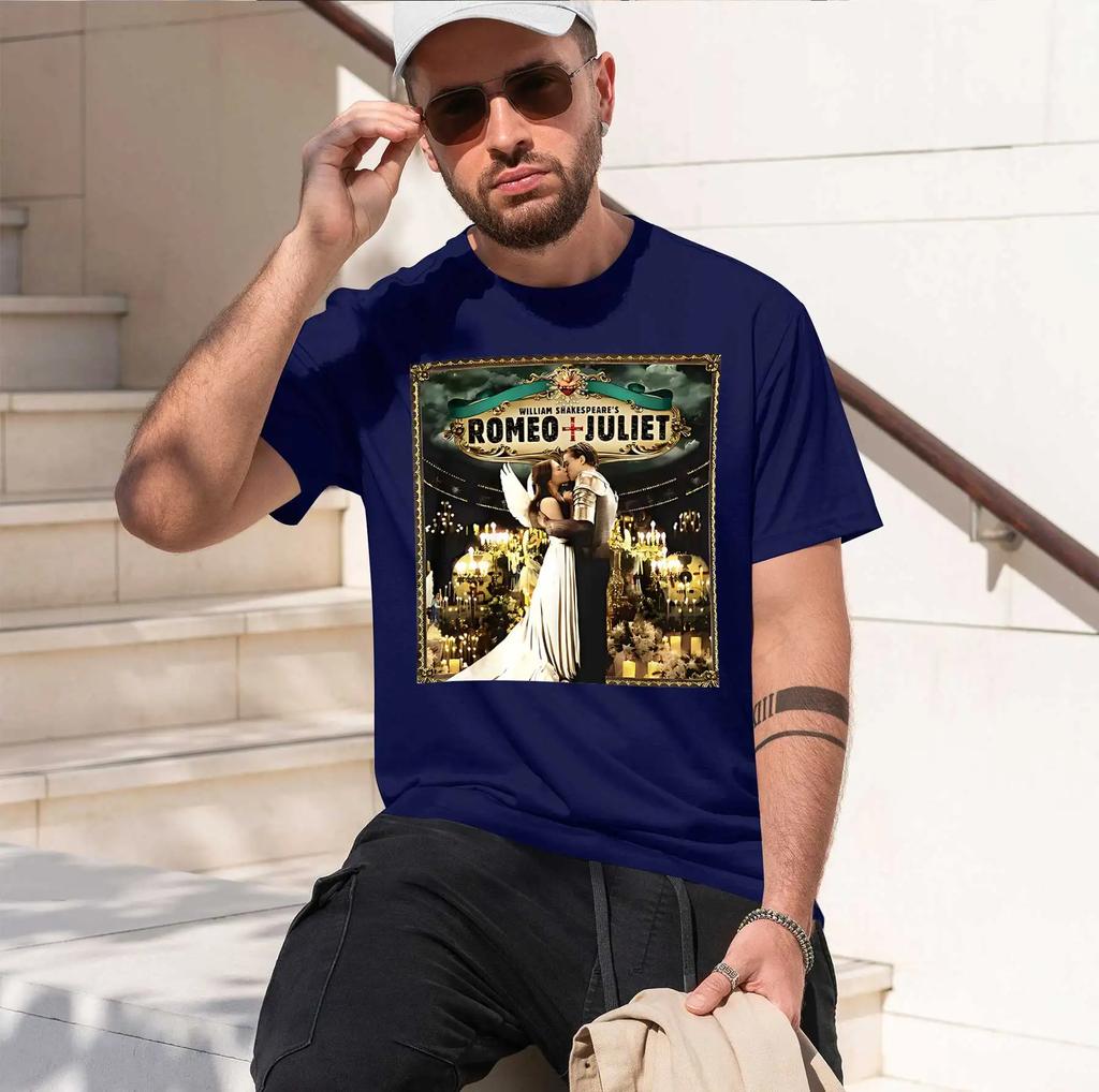 William Shakespeares Romeo Juliet 2026 New Fashion Heavyweight Hot Selling Retro Printed Pattern Fun Round Neck Tshirt For Dail