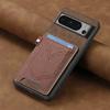 For Google Pixel 10A 9A 10 Pro XL 5G Card Leather Back Case Magnet Car Mount Holder Bumper Shell Pixel 9 Pro XL Case Shockproof