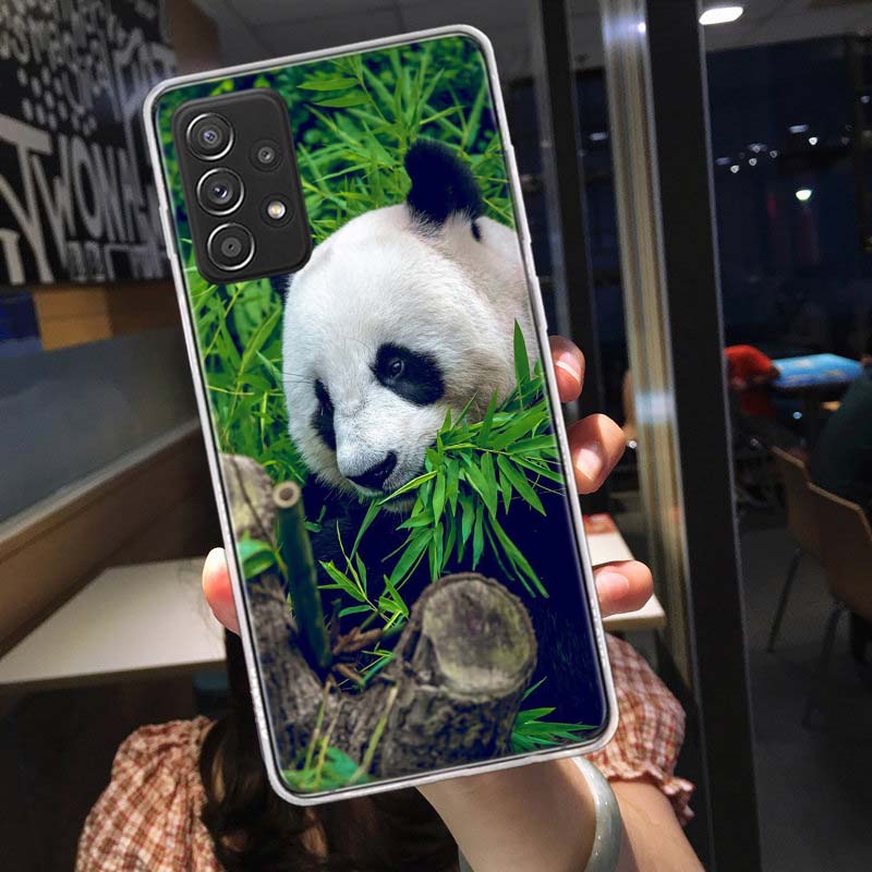 

Panda Baby, Giant Panda Family Phone Case for Samsung A54 A57 A37 A17 A14 A15 A12 A24 A34 A55 A35 A25 A52S A07 A05S A04S A22 A32 Samsung A22 5G