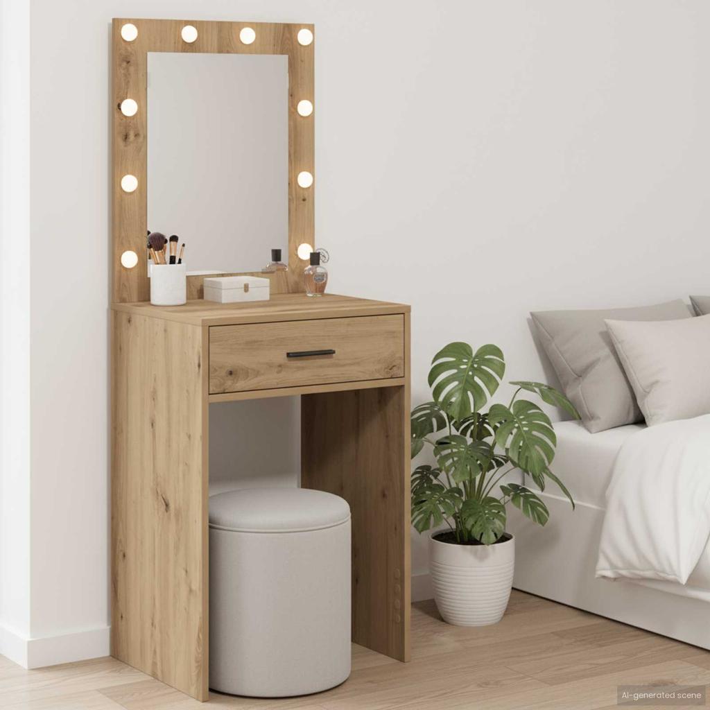 Makeup Table Artisan Oak 50 x 41 x 135 cm Particleboard