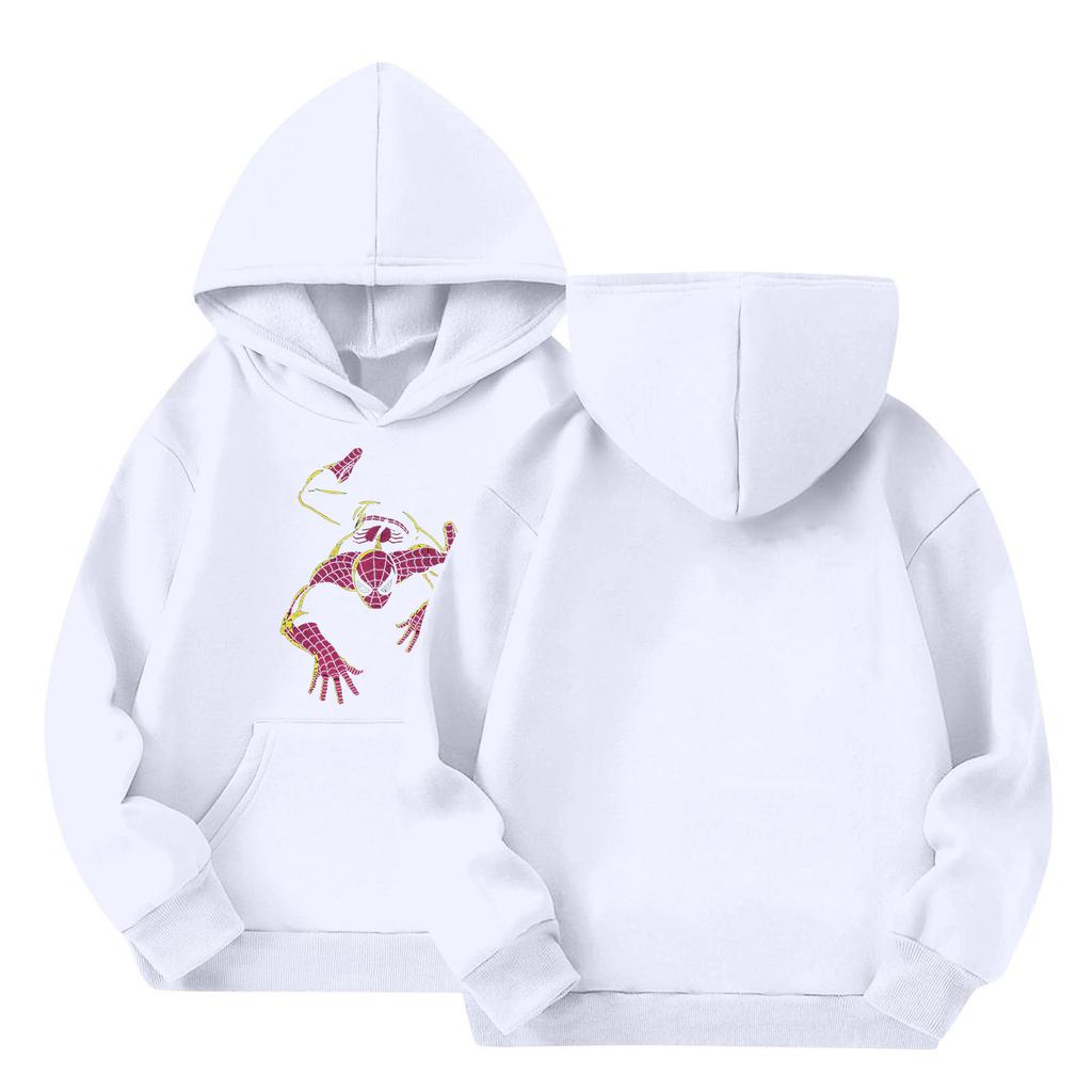 Kids Long Sleeve Pullover Sweatshirt, Loose Fit Letter Print Top for Boys and Girls