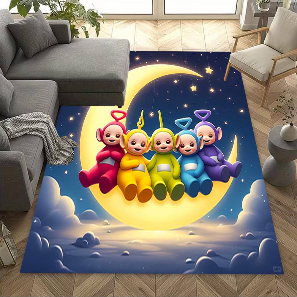 Teletubbies Moon Night Carpet Suitable for Game Room Bedrooms Kitchen Outdoor Antislip Carpet Office home decor Perfect Gift for Women/Men