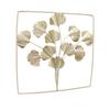 Metal Leaf Wall Art Decor Luxurious Metal Ginkgo Biloba Wall Hanging Decoration for Home Living Room Bedroom