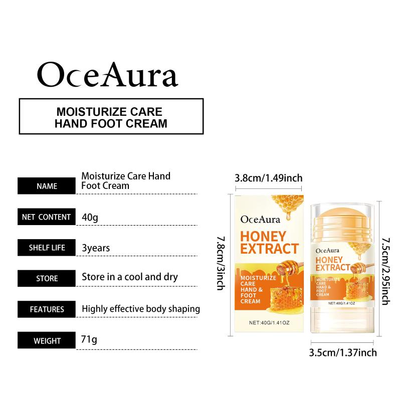 OceAura Honey Moisturizing Care Stick Moisturizing Hydrating And Preventing Dryness Heel Elbow And Knee Care Cream Stick