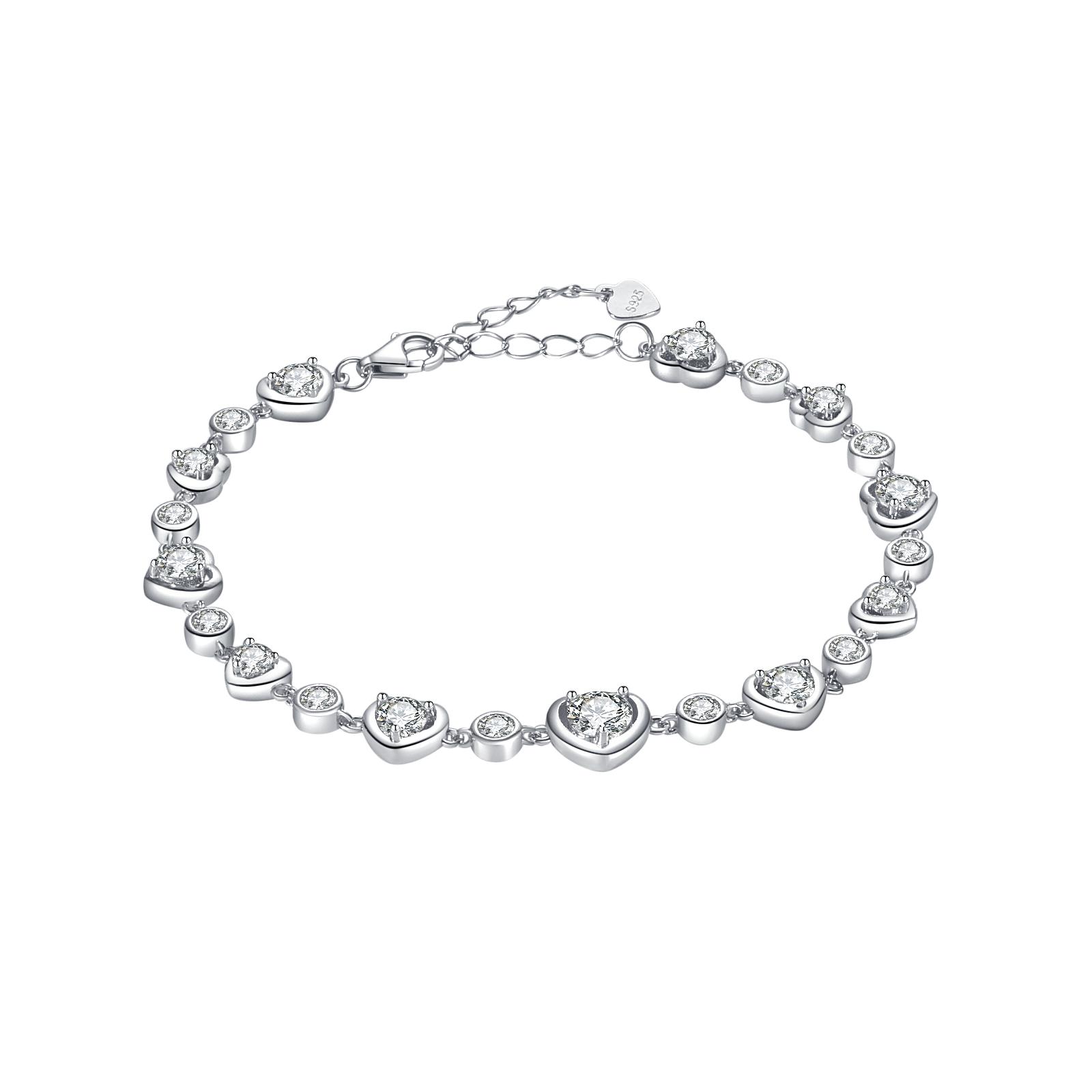 

ANDYWEN браслет-цепочка из стерлингового серебра 925 пробы с сердцем и фианитами, женский браслет-цепочка 2023, роскошные свадебные украшения для девочек, вечерние ювелирные изделия M