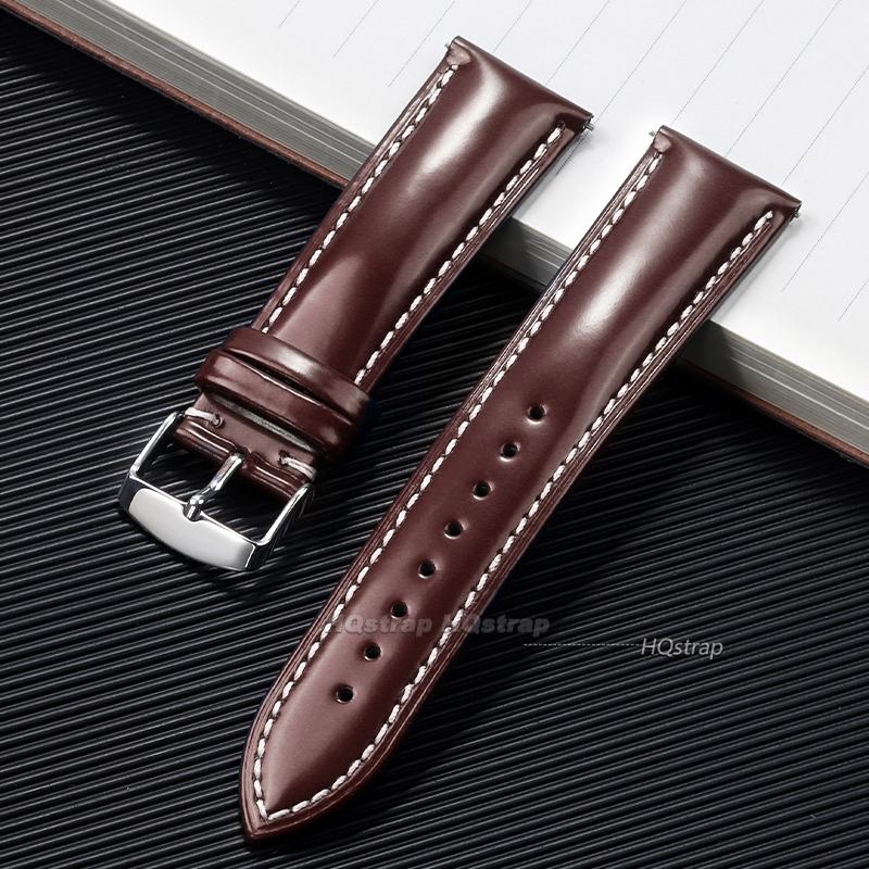 

Glossy Genuine Leather Wristband for Rolex 20mm 22mm Sport Bracelet for Seiko Replacement Watchband for Casio Universal Belt 20mm