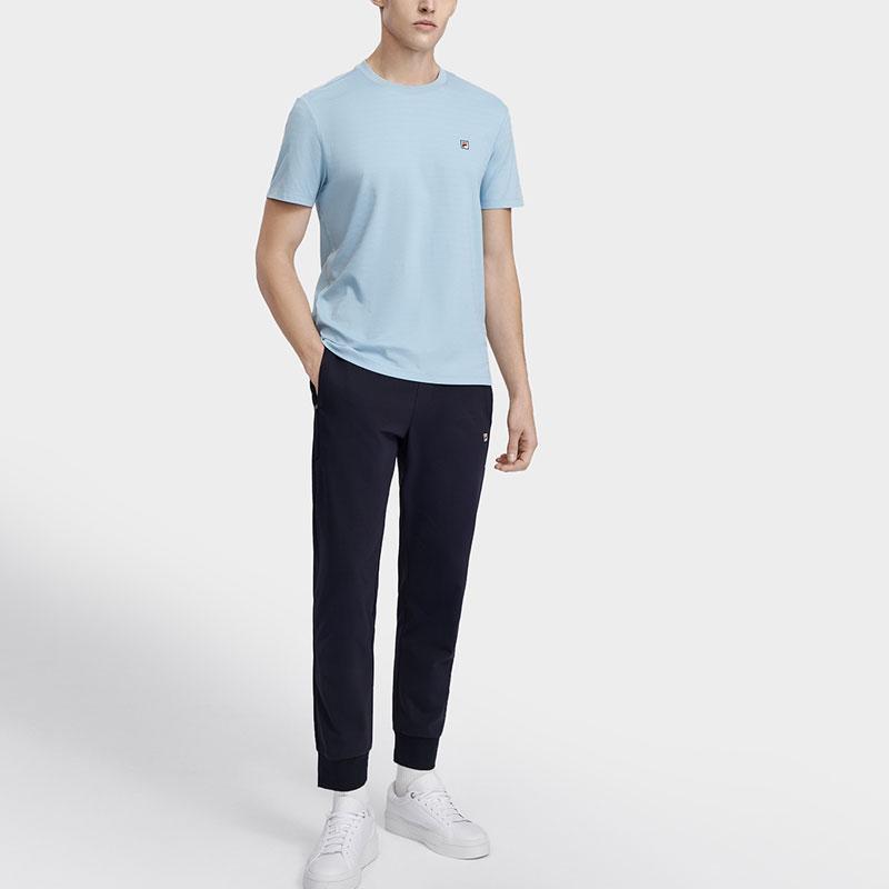 Fila Solid Color Logo Jogger Pants Men Bottoms Blue F11M321603F-NV