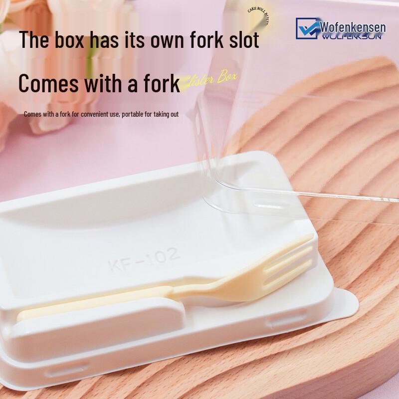 Transparent Japanese Cake Roll Packaging Box