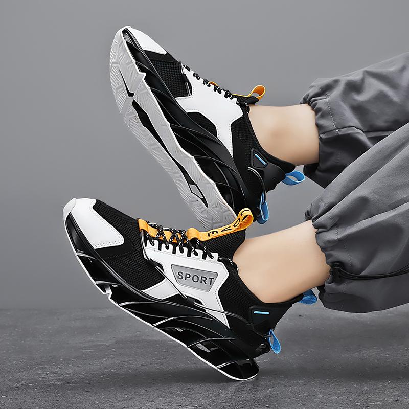 Breathable Men Sneakers Lightweight Casual Lace Up Training Race Running Walking Sport Shoes Comfortable Footwear for Male